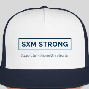 SXM Strong Trucker Hat - Navy and White